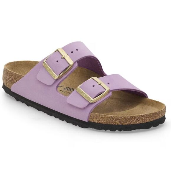 Birkenstock Nubuck Leather Arizona Sandals - Picture 2 of 4